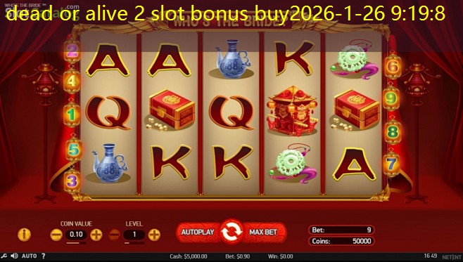 dead or alive 2 slot bonus buy
