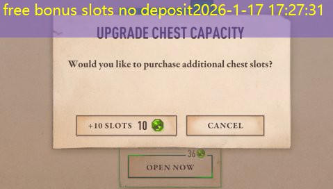 free bonus slots no deposit